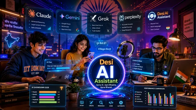 Best ChatGPT Alternatives in 2026: Top 10 AI Chatbots & LLMs Compared for Indian Users (Free + Paid)