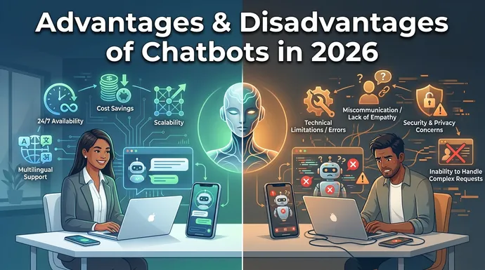 Advantages and Disadvantages of Using Chatbots in 2026: Complete Pros, Cons & Implementation Guide